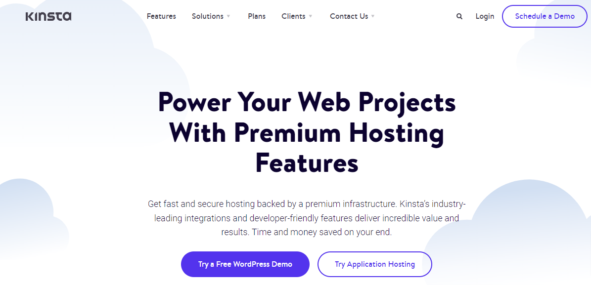 Kinsta Premium web hosting