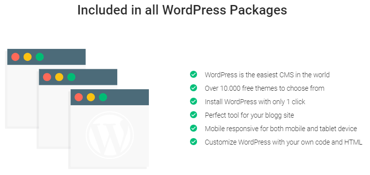 Features Included in all StableHost WordPress Plans