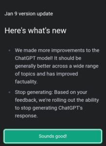 New updates to ChatGPT