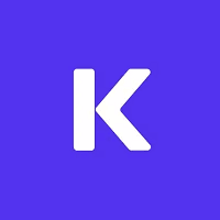 Kinsta logo blue background