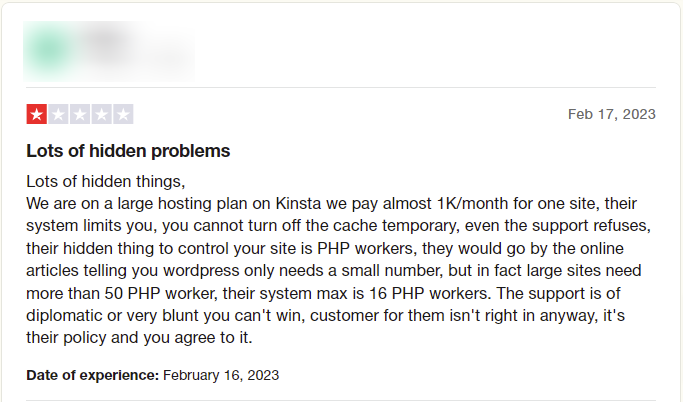 PHP Workers Review of kinsta