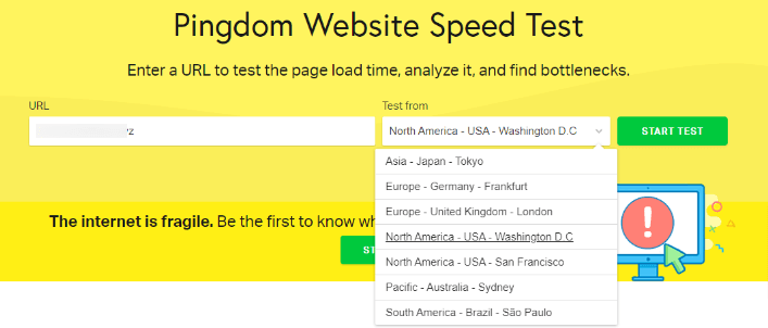 HostGator page loading speed